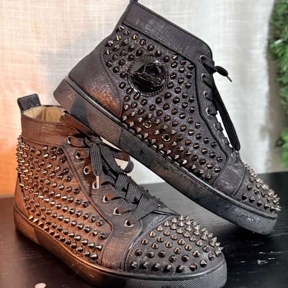 Christian Louboutin Other - Christian Louboutin Black Studded Sneakers